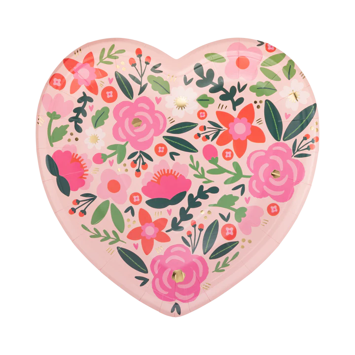 Floral Heart Plate