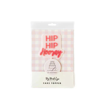 CAKE BY COURTNEY HIP HIP HOORAY CAKE TOPPER